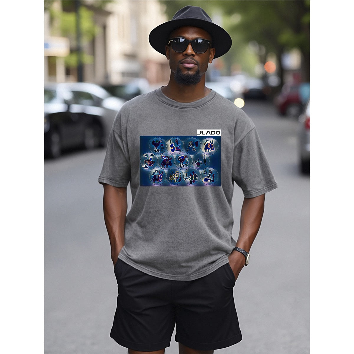 Unisex Heavyweight T-shirt For The USA| 230GSM Front DTF