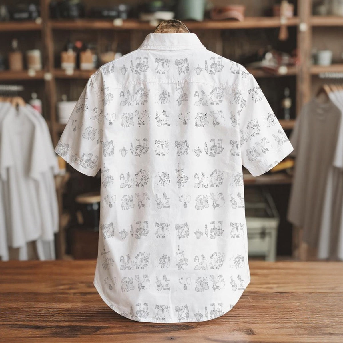 JLADO Men's Short Sleeve Shirt With Pockets