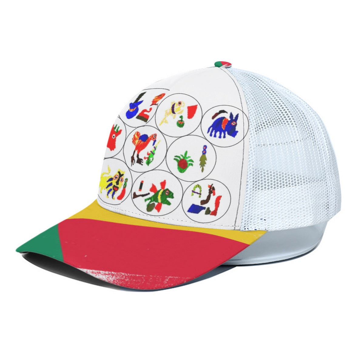JLADO Trucker Hat with White Half-Mesh - Fashionable Sun Protection & Outdoor Sports Accessory