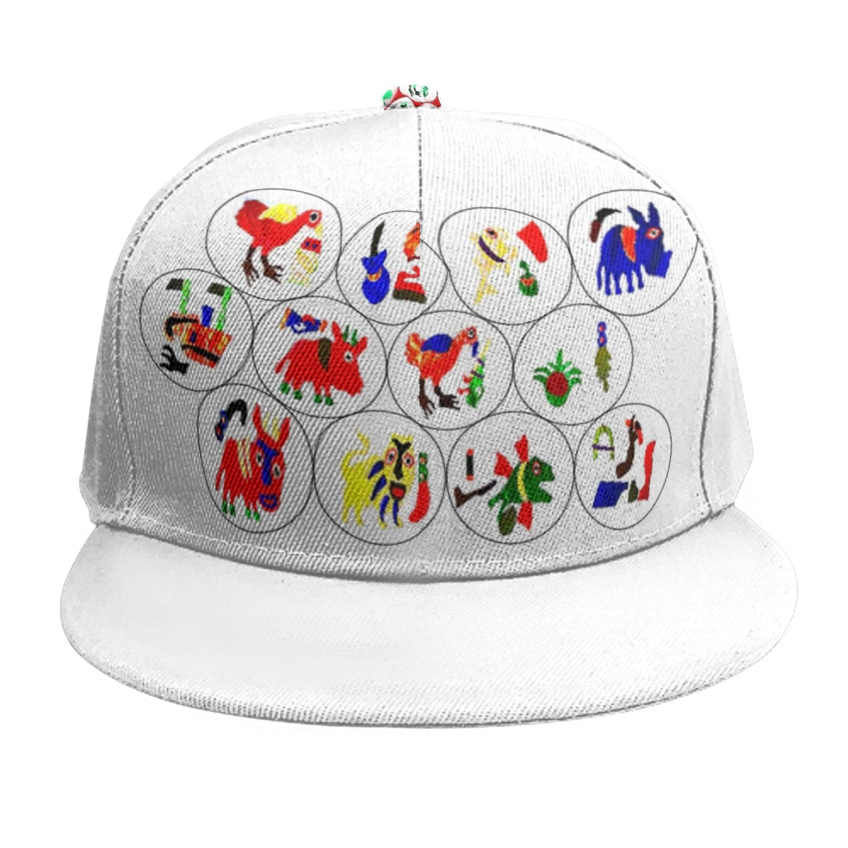 Baseball Cap With Flat Brim