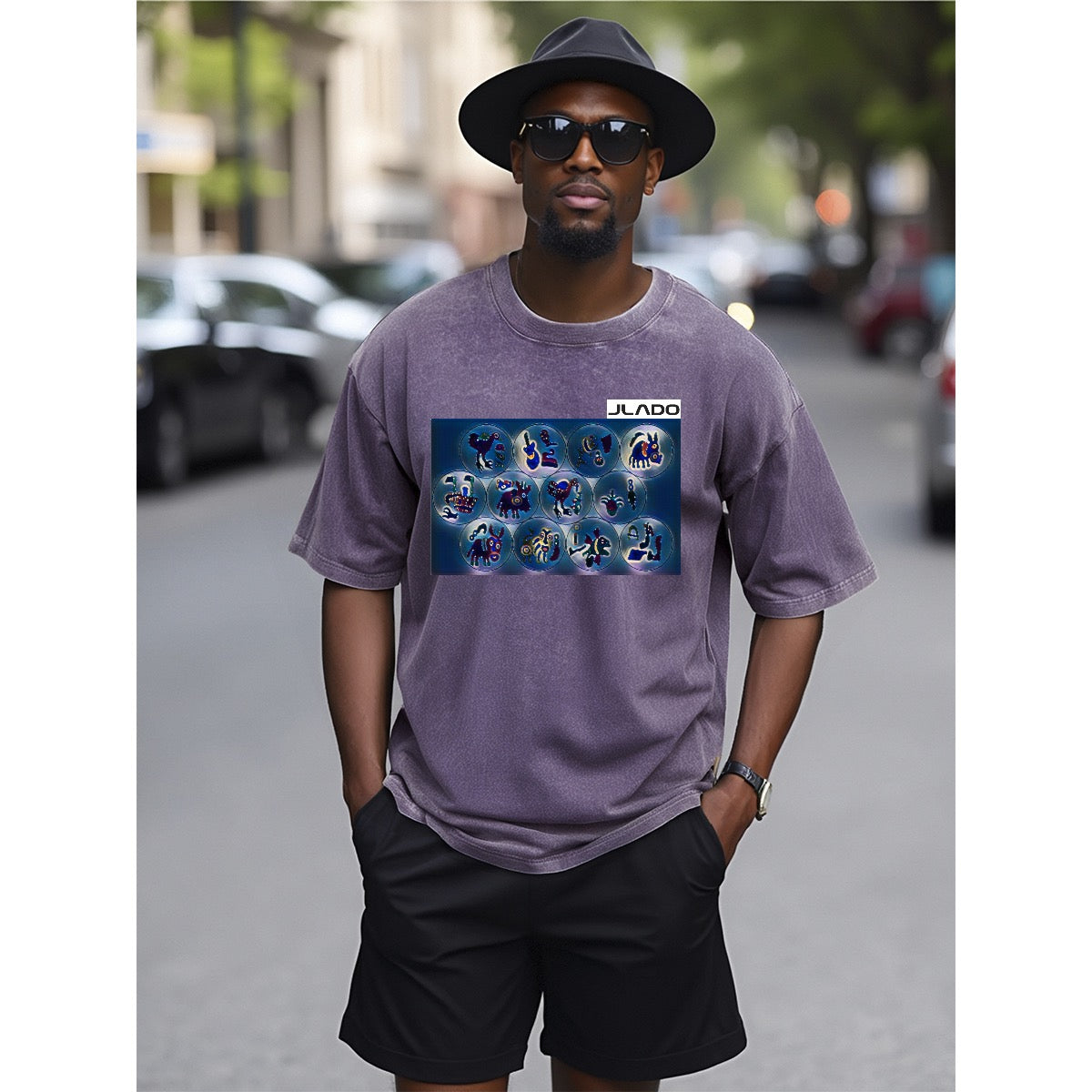Unisex Heavyweight T-shirt For The USA| 230GSM Front DTF