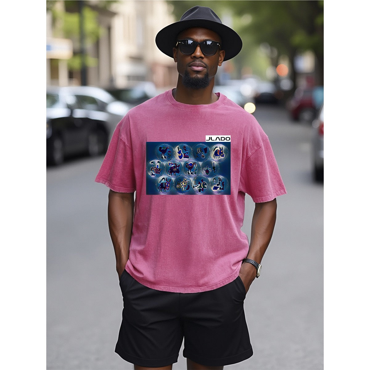 Unisex Heavyweight T-shirt For The USA| 230GSM Front DTF