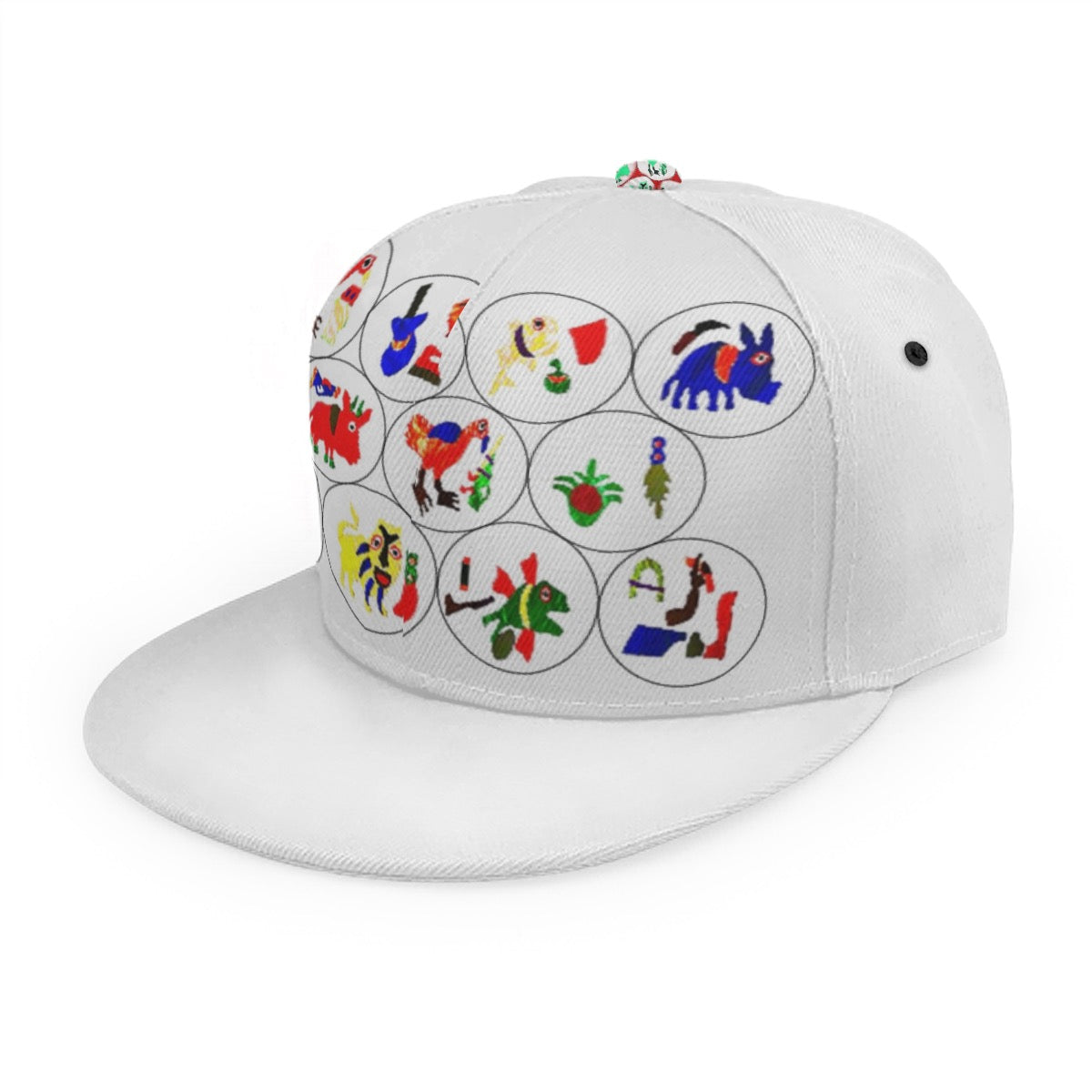 Baseball Cap With Flat Brim