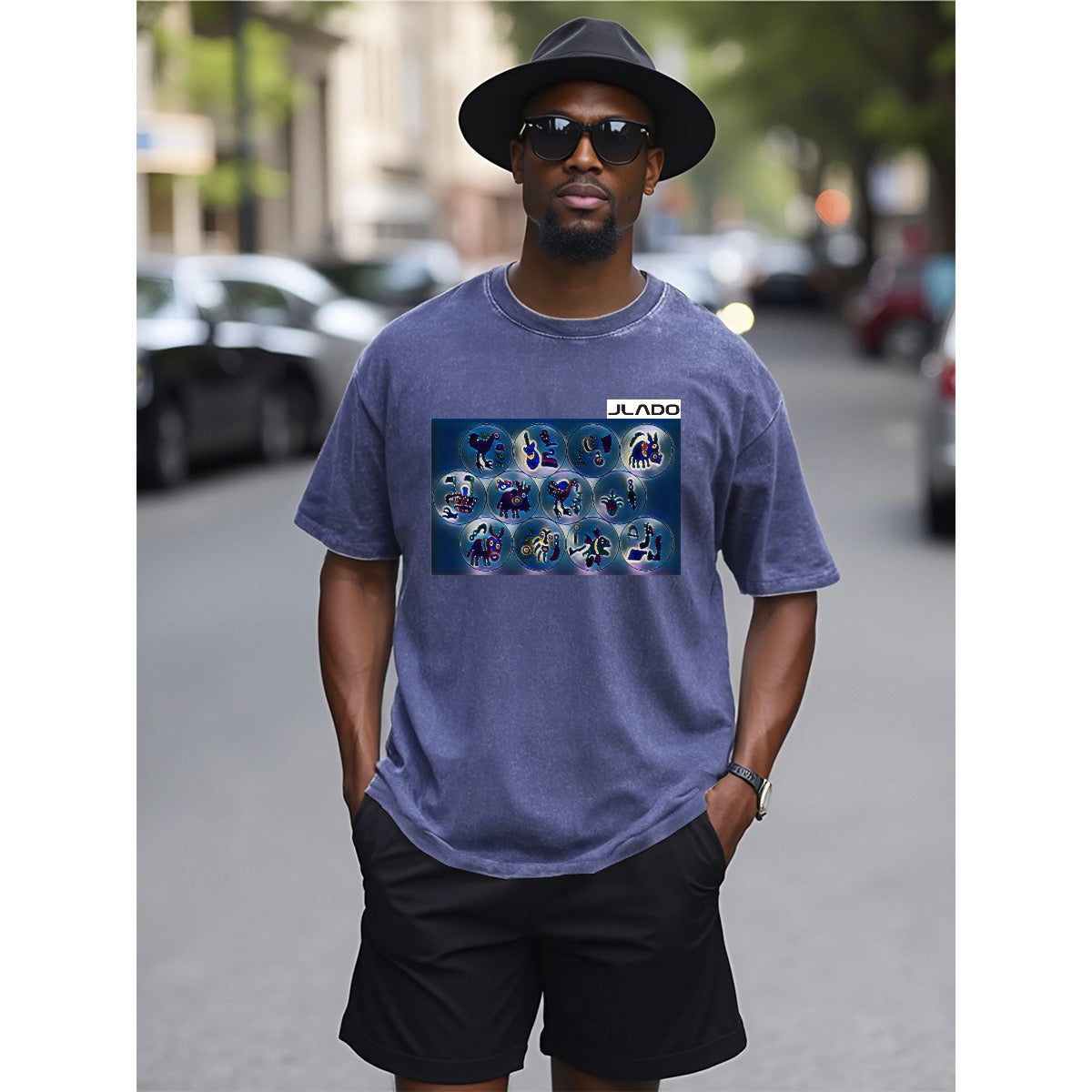 Unisex Heavyweight T-shirt For The USA| 230GSM Front DTF
