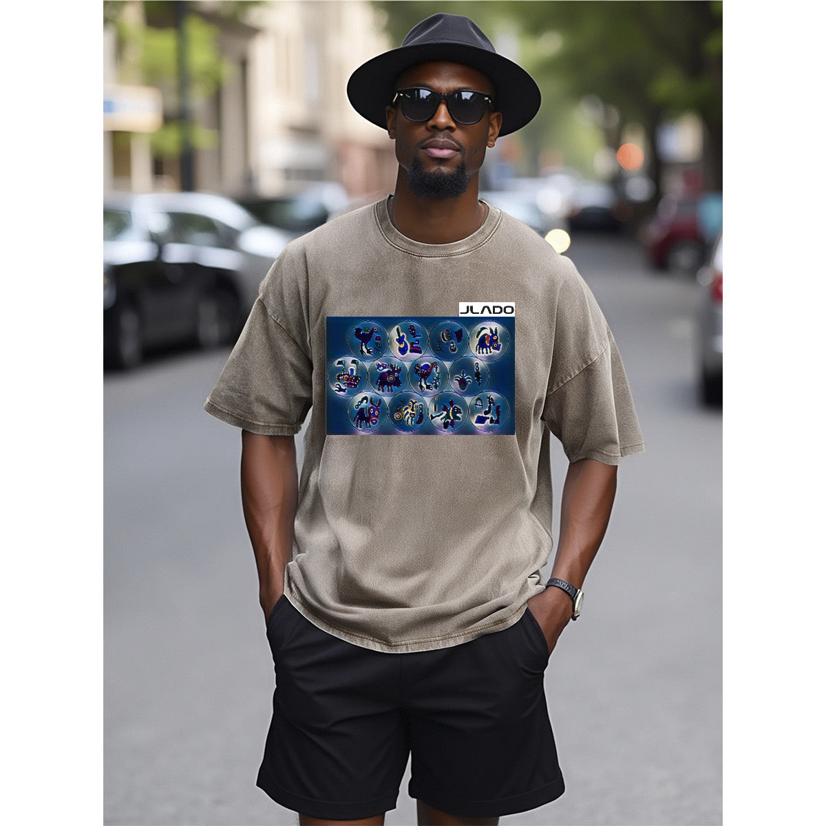 Unisex Heavyweight T-shirt For The USA| 230GSM Front DTF