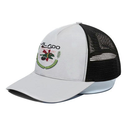 JLADO Unisex Trucker Hat With Black Half-mesh