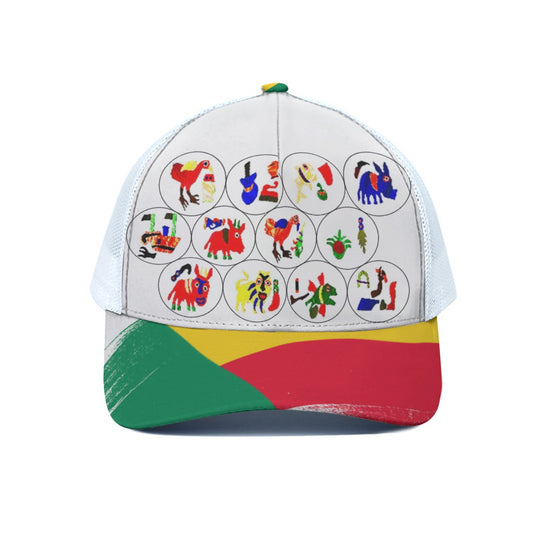 JLADO Trucker Hat with White Half-Mesh - Fashionable Sun Protection & Outdoor Sports Accessory