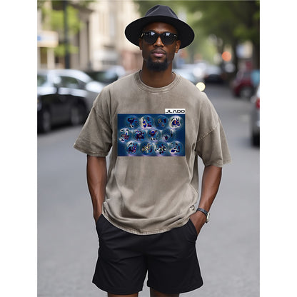 Unisex Heavyweight T-shirt For The USA| 230GSM Front DTF